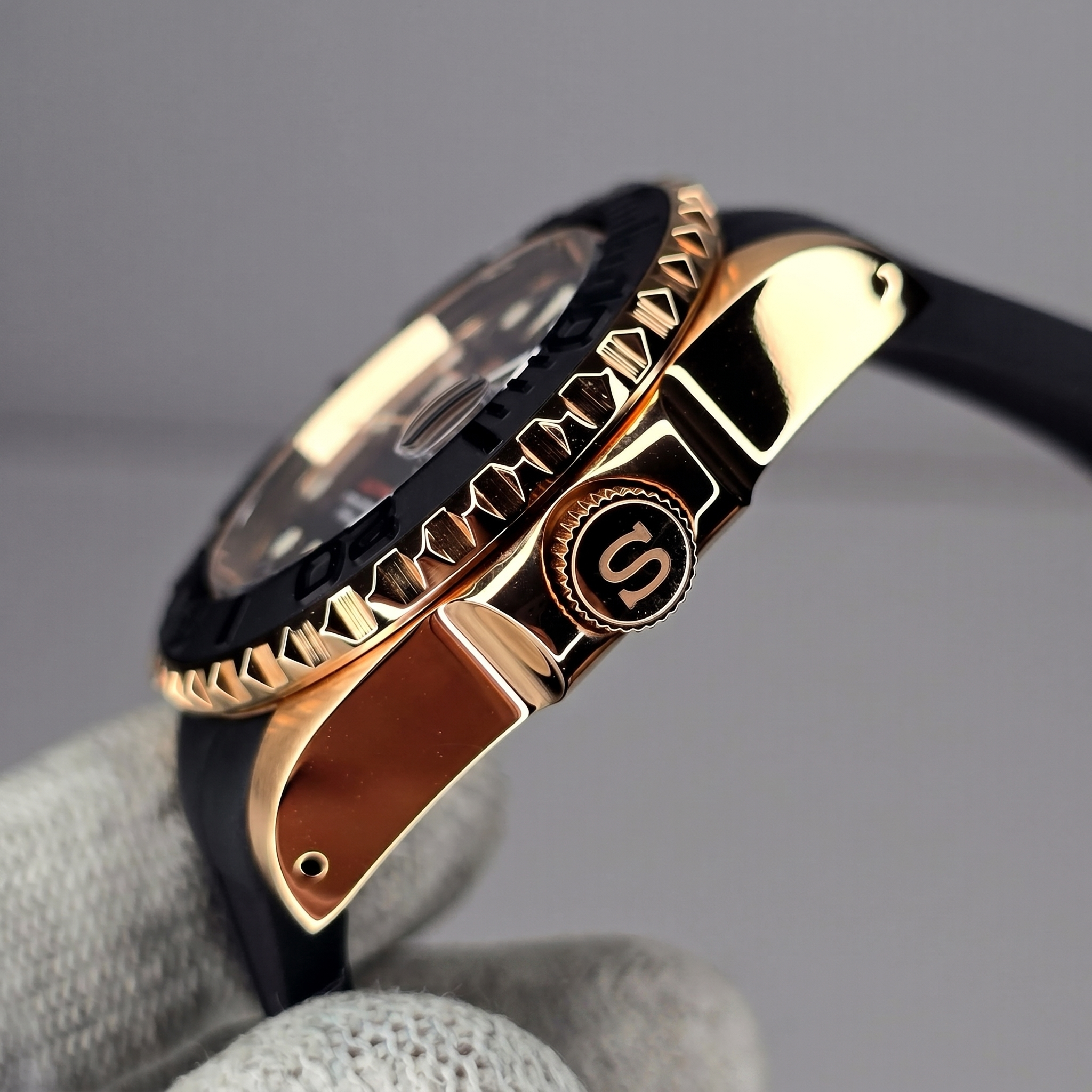 Seiko Mod Yacht Master Rose Gold