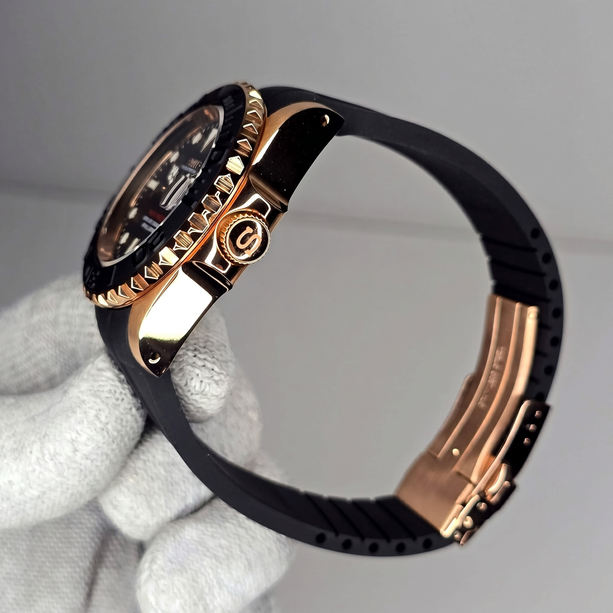 Seiko Mod Yacht Master Rose Gold