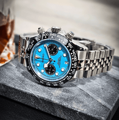 Seiko Mod Black Bay Chrono Cabana Blue