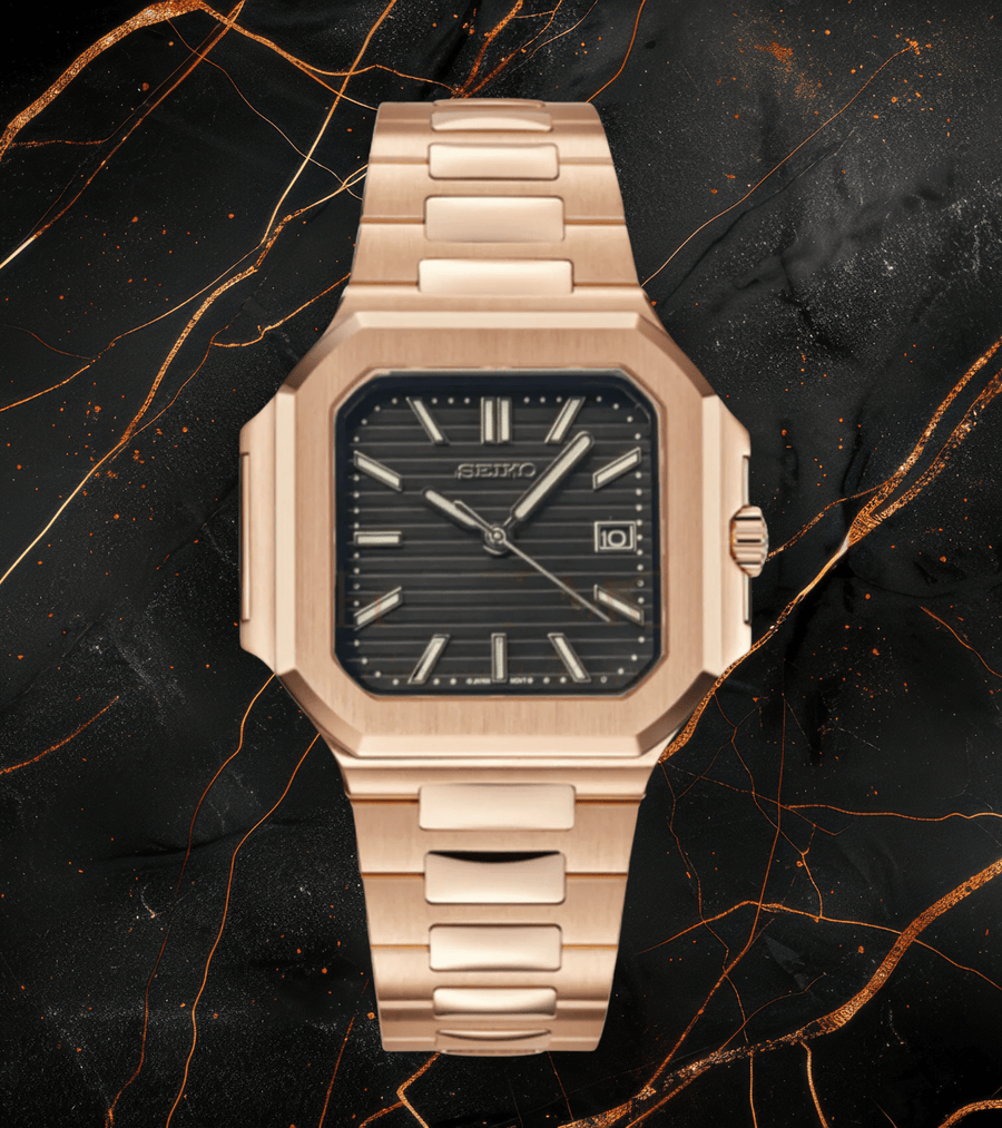 Seiko Mod Cubitus Rose Gold Black