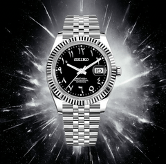 Seiko Mod Datejust Black Arabic