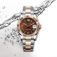 Seiko Mod Datejust Chocolate Roman