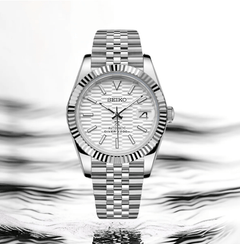 Seiko Mod Datejust Classic White