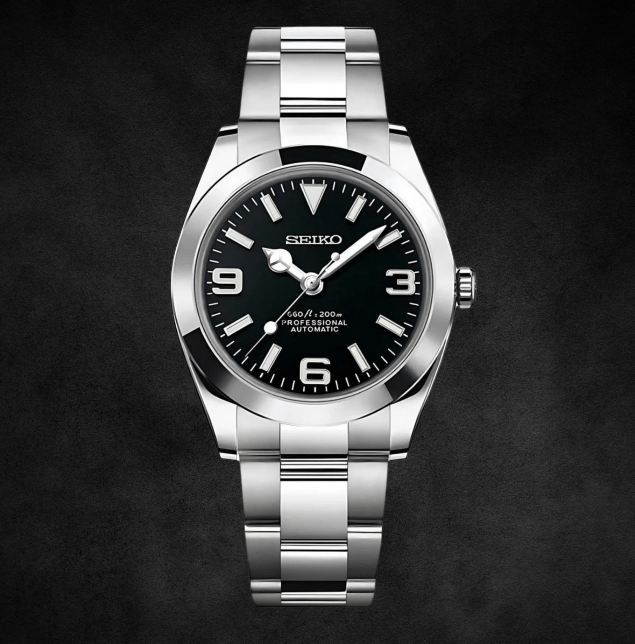 Seiko Mod Oyster Perpetual Black