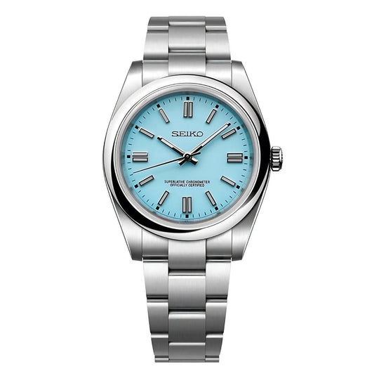 Seiko Mod Oyster Perpetual Tiffany Blue