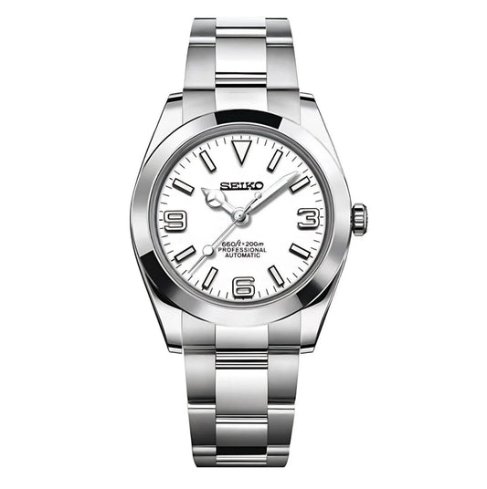 Seiko Mod Oyster Perpetual White