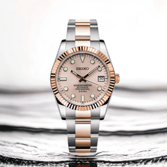 Seiko Mod Datejust Pink Panther