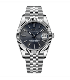 Seiko Mod Datejust Rhodium