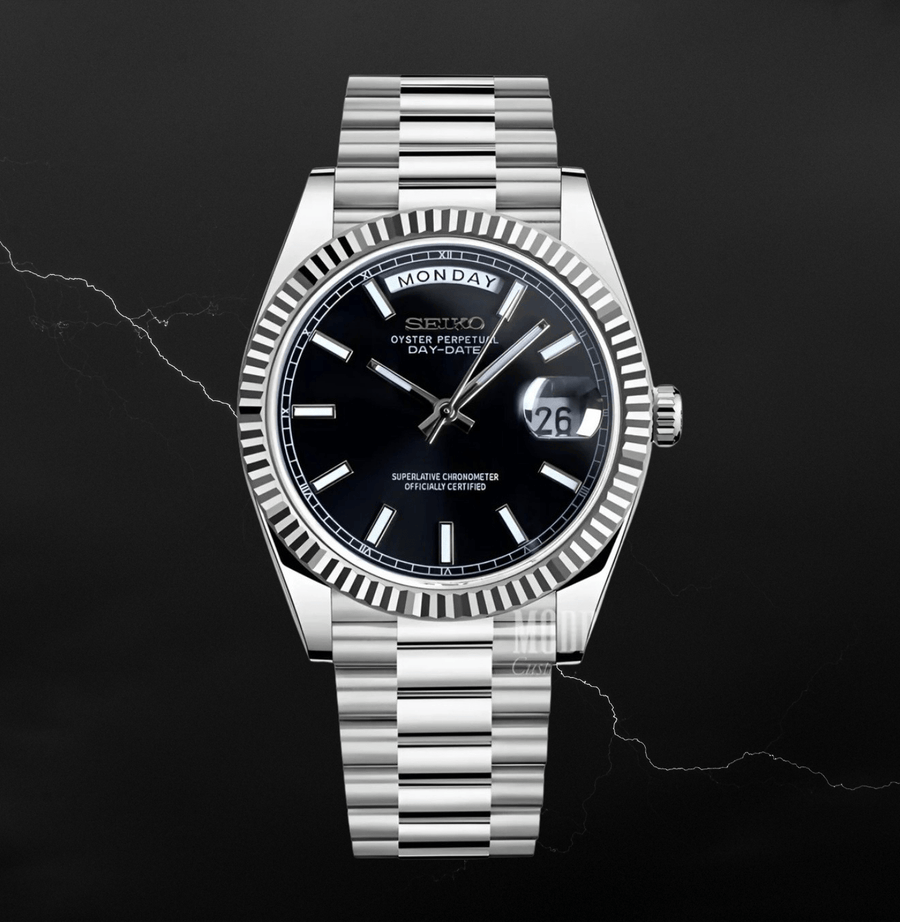 Seiko Mod Day-Date Classic Black