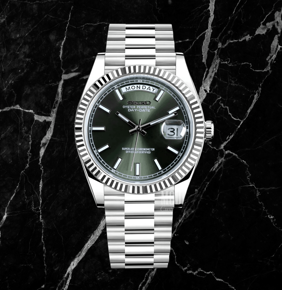 Seiko Mod Day-Date Classic Olive Green
