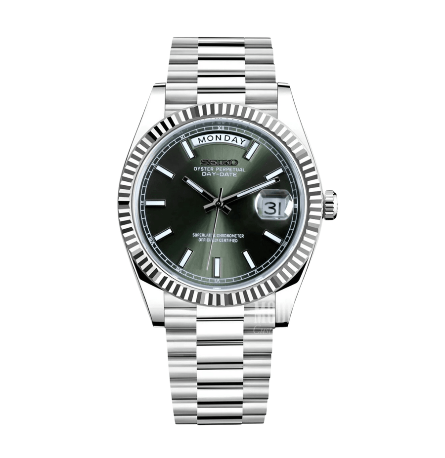 Seiko Mod Day-Date Classic Olive Green