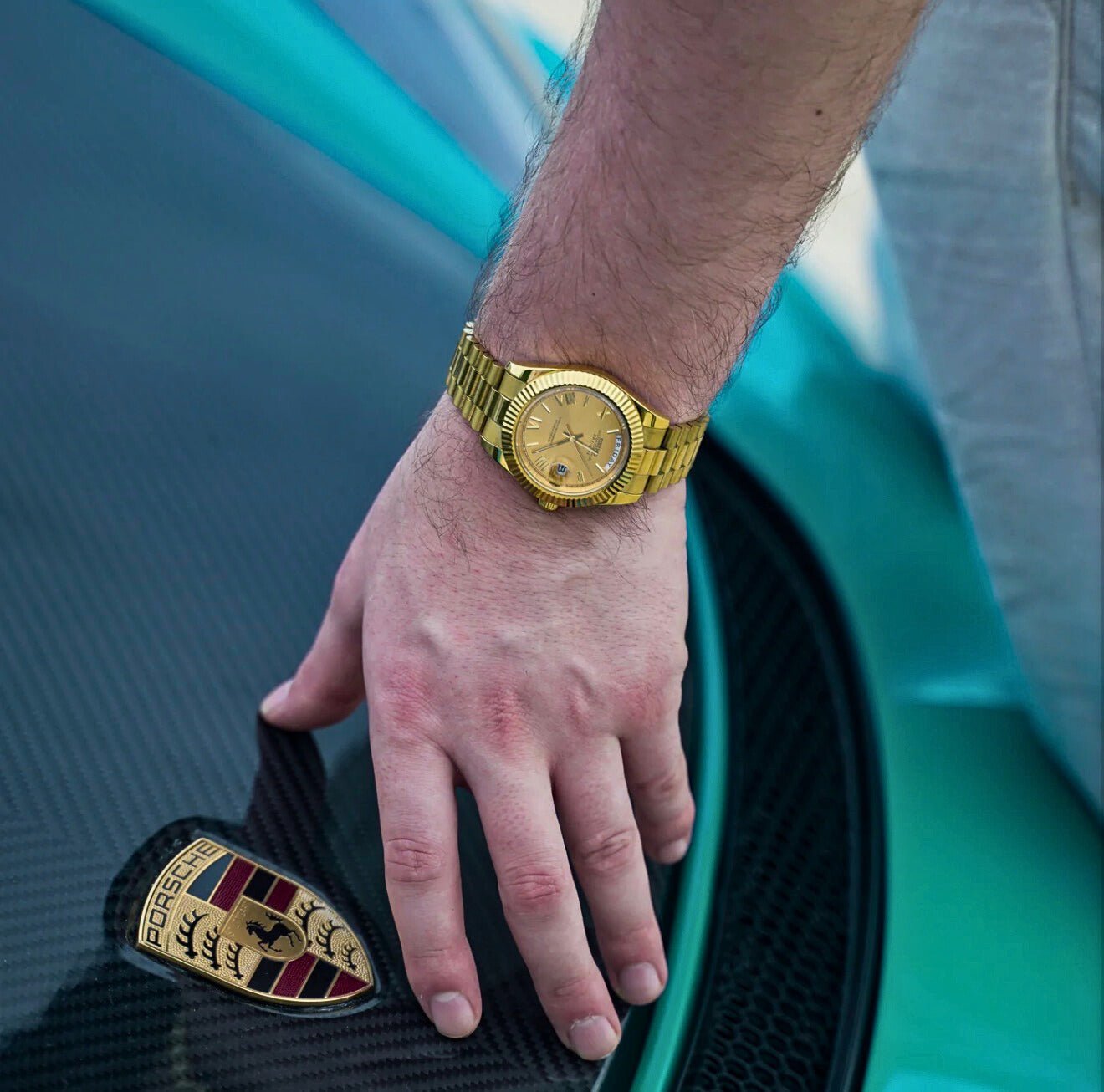 Seiko Mod Day-Date Full Gold