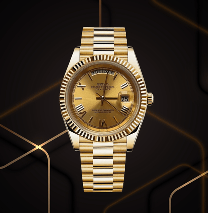 Seiko Mod Day-Date Full Gold