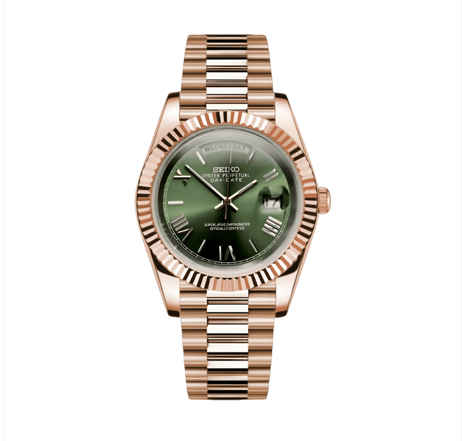 Seiko Mod Day-Date Mint Green