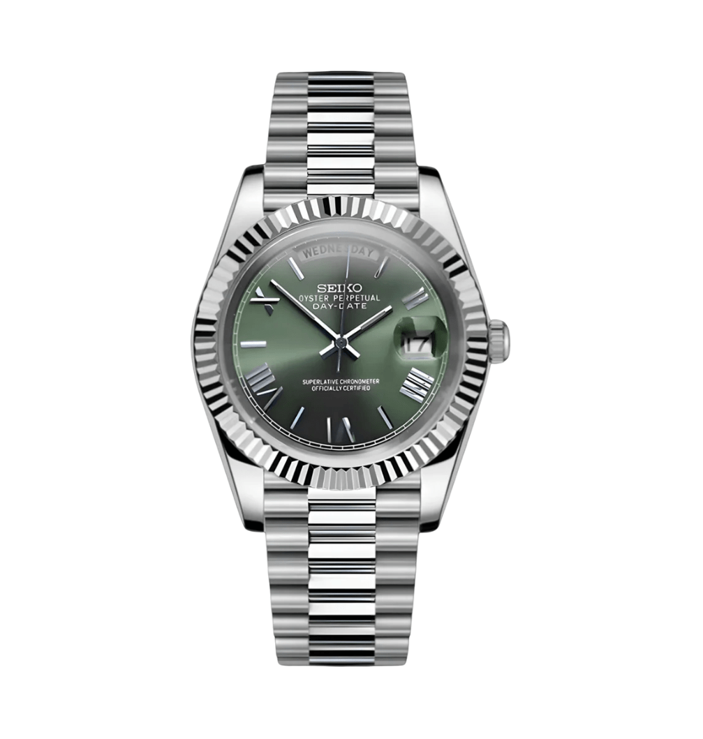 Seiko Mod Day-Date Olive Green