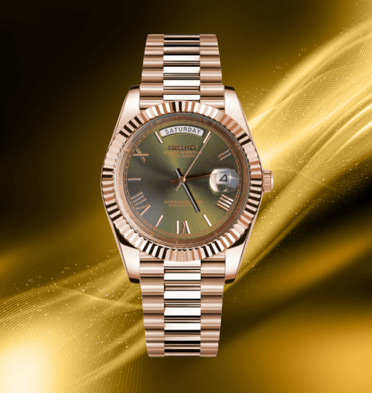 Seiko Mod Day-Date RG Olive