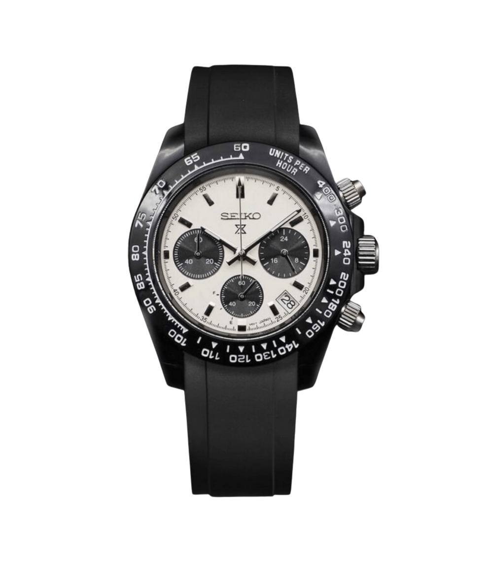 Seiko Mod Daytona All Black Speed Timer Panda