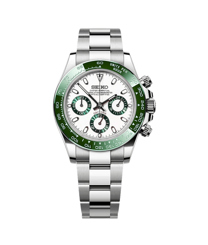 Seiko Mod Daytona Alpine Green Racer