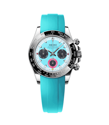 Seiko Mod Daytona Baby Blue