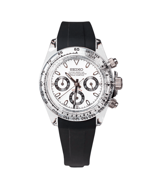 Seiko Mod Daytona Panda Clear Case