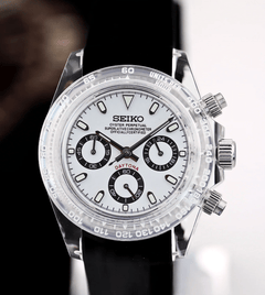 Seiko Mod Daytona Panda Clear Case
