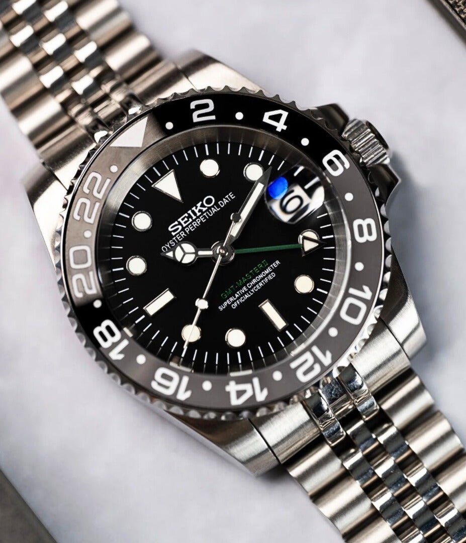 Seiko Mod GMT Bruce Wayne