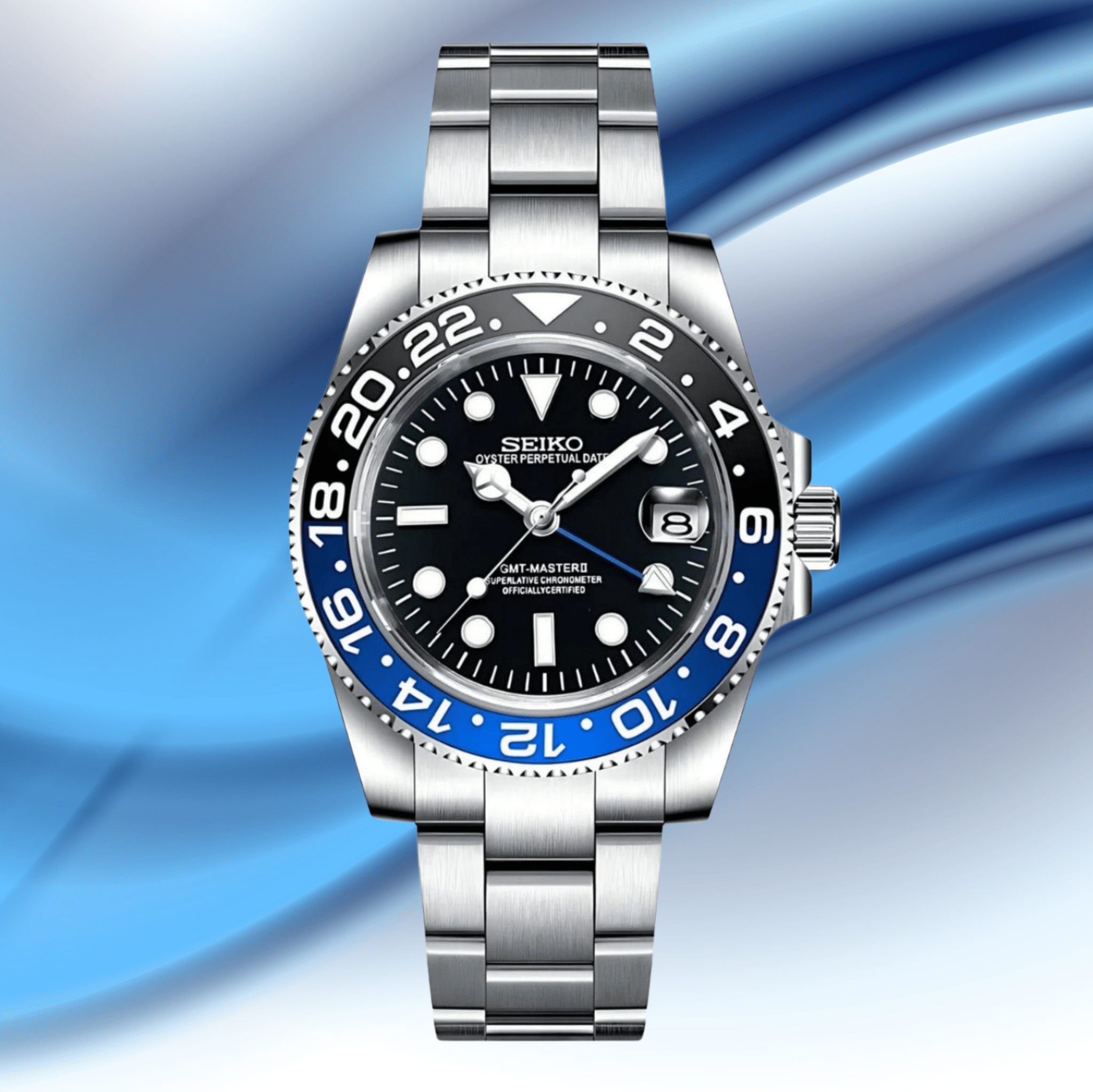 Seiko Mod GMT Batman