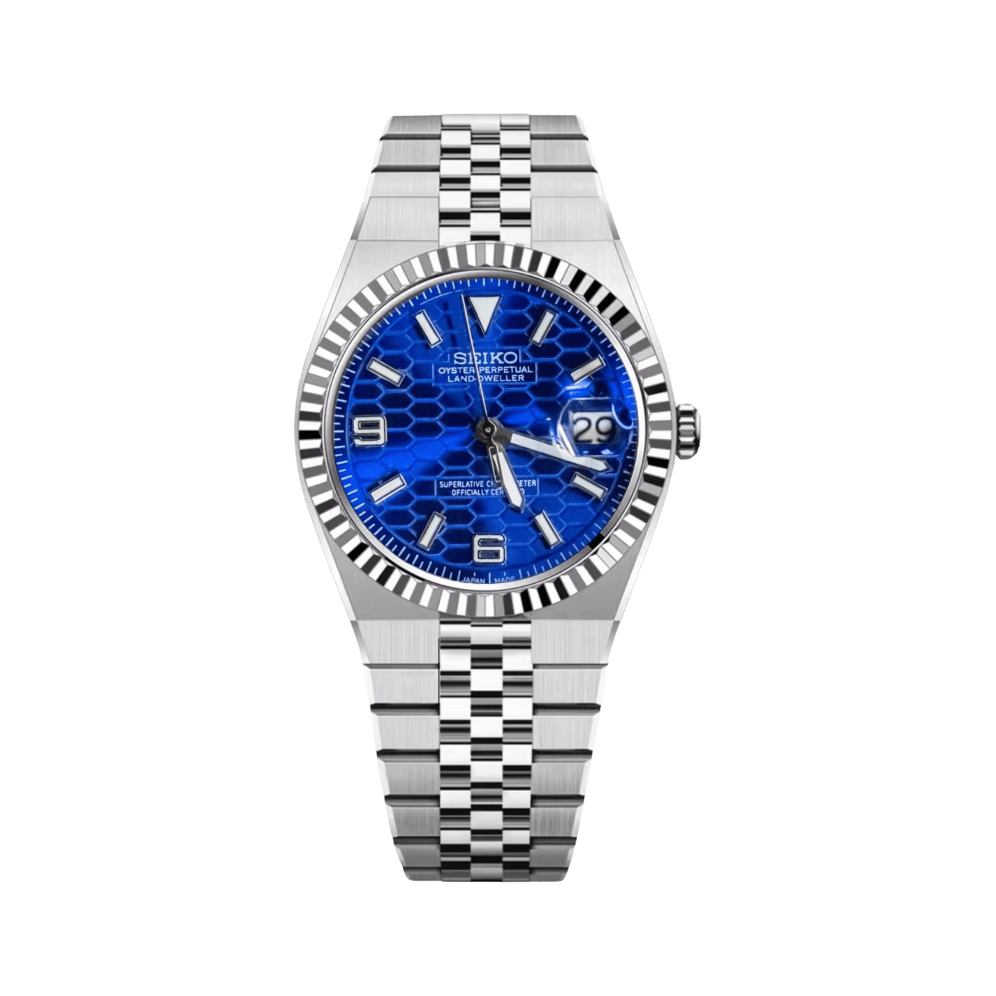 Seiko Mod Land-Dweller Celestial Blue