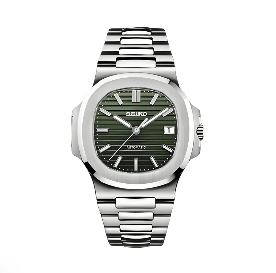 Seiko Mod Nautilus Olive Green
