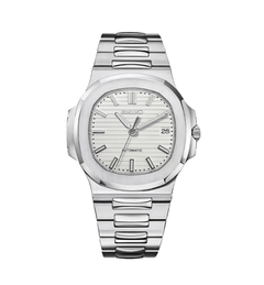 Seiko Mod Nautilus Silver White