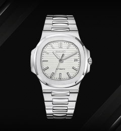 Seiko Mod Nautilus Silver White