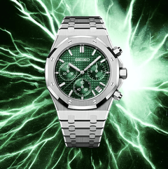 Seiko Mod Royal Oak Chronograph Green