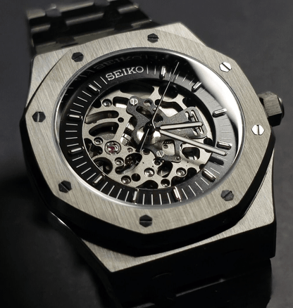 Seiko Mod Royal Oak Frosted Skeleton