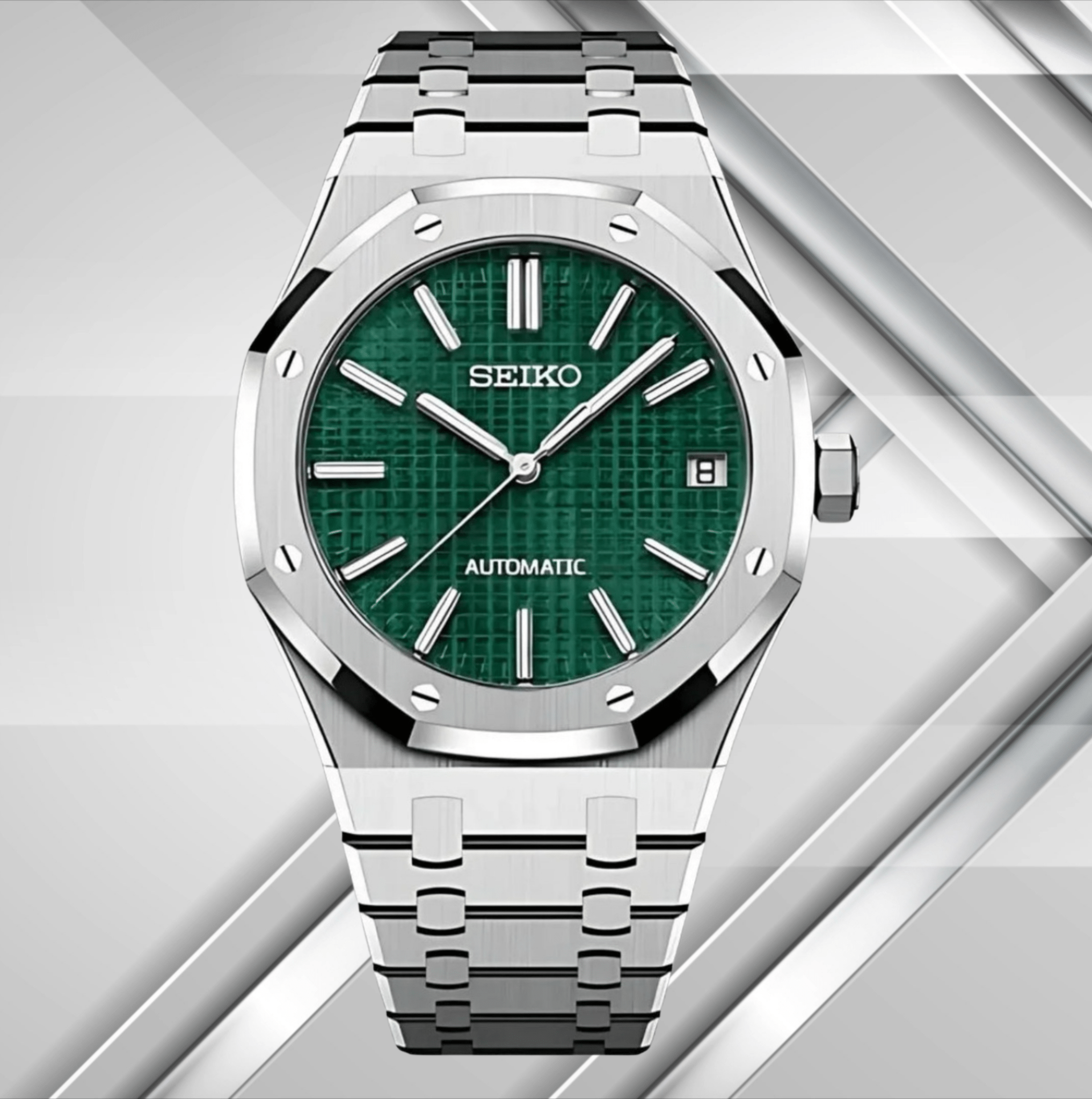 Seiko Mod Royal Oak Green