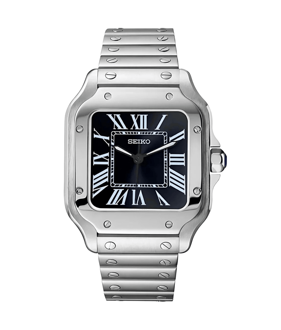 Seiko Mod Santos Classic Black
