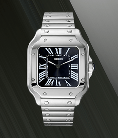 Seiko Mod Santos Classic Black