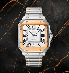 Seiko Mod Santos Date Two-tone Rose Gold