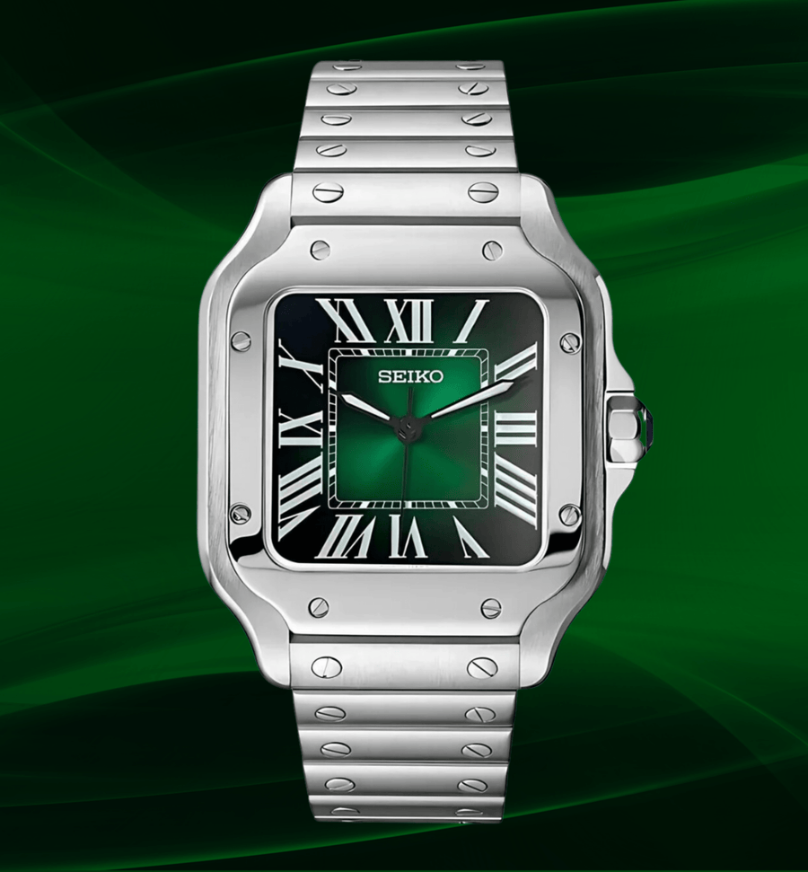 Seiko Mod Santos Green