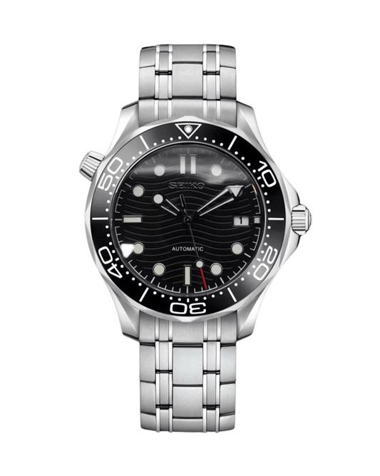 Seiko Mod Seamaster Black