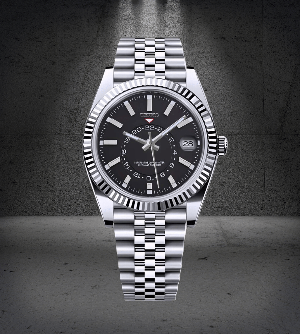 Seiko Mod Sky-Dweller Classic Black