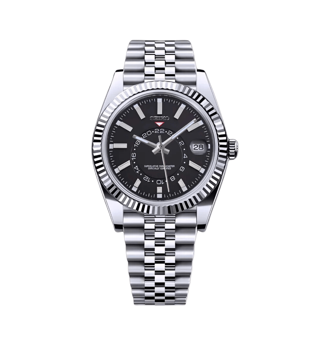 Seiko Mod Sky-Dweller Classic Black