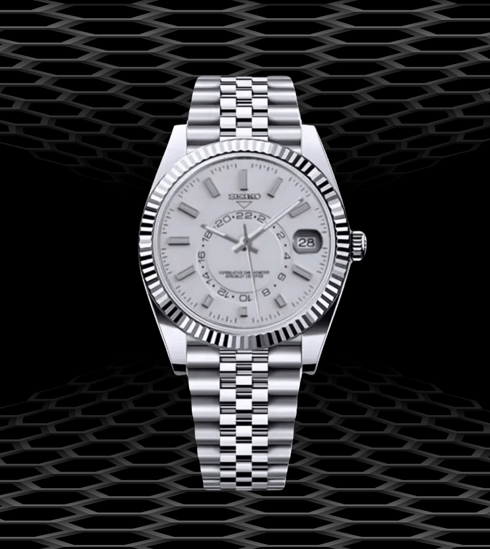 Seiko Mod Sky-Dweller Classic White