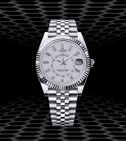 Seiko Mod Sky-Dweller Classic White