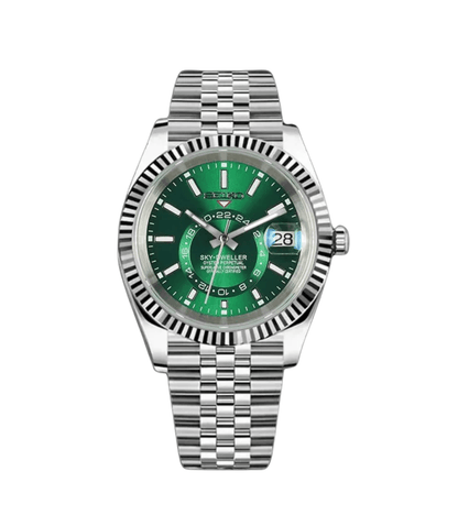 Seiko Mod Sky-Dweller Crystal Green