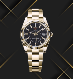Seiko Mod Sky-Dweller Gold Black Classic