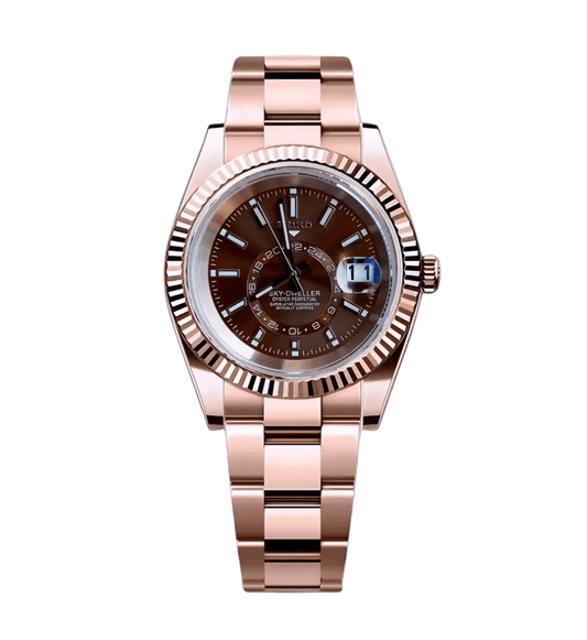Seiko Mod Sky-Dweller Rose Gold Champagne