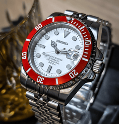 Seiko Mod Submariner Amber Orange