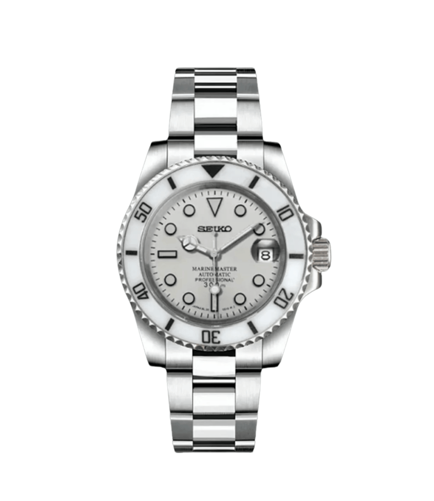 Seiko Mod Submariner White