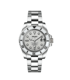 Seiko Mod Submariner White