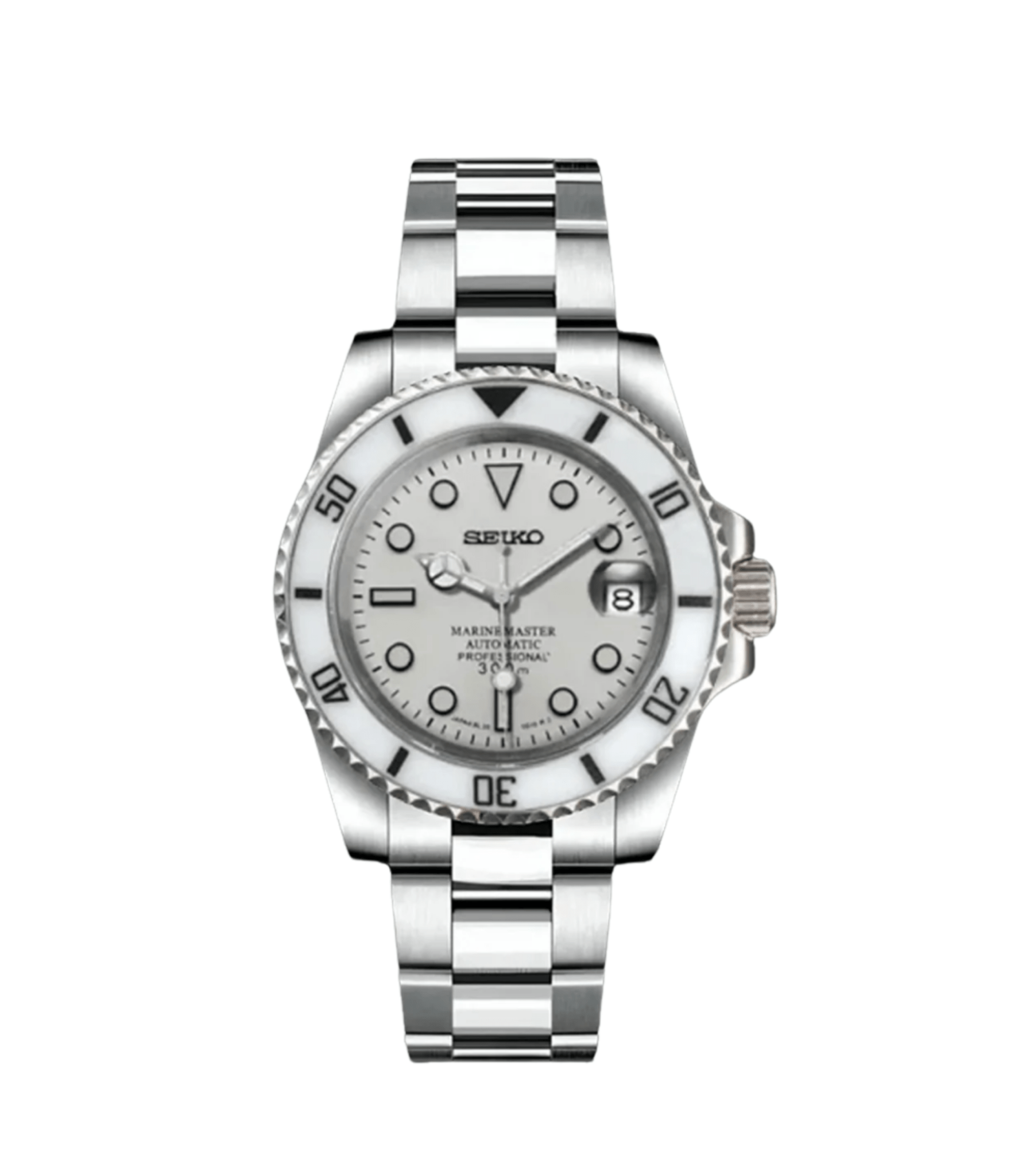Seiko Mod Submariner White